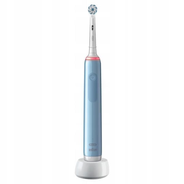 Oral-B Pro 3 3000 eltandborste + 4 ersättningsspetsar + vitt fodral