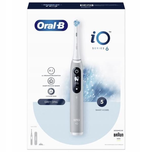 Oral-B iO Series 6 magnetisk tandborste Grå
