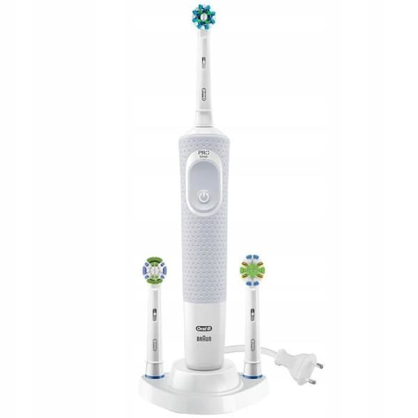 Oral-B Vitality 100 vit elektrisk tandborste + 4 ersättningsspetsar + 2 spetshållare