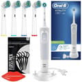 Miniatyrbild 1 av 4: Oral-B Vitality 100 vit elektrisk tandborste + 4 ersättningsspetsar + 2 spetshållare