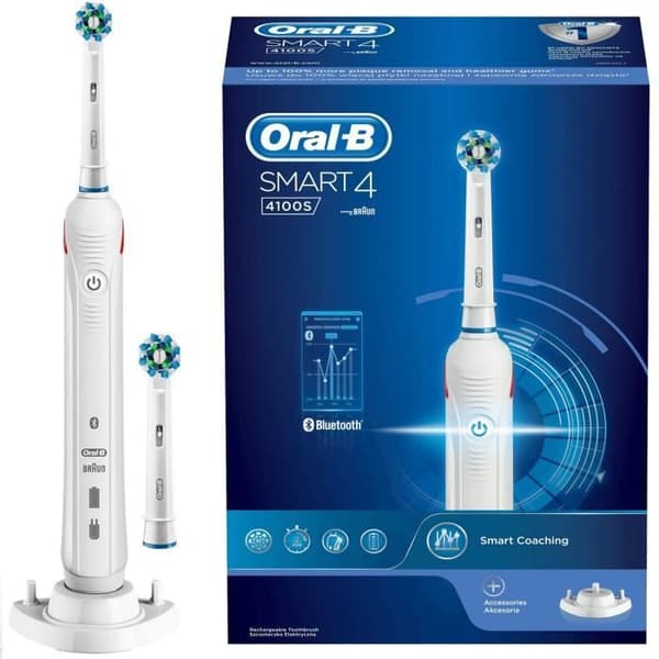 Oral-B Smart 4100 S eltandborste vit