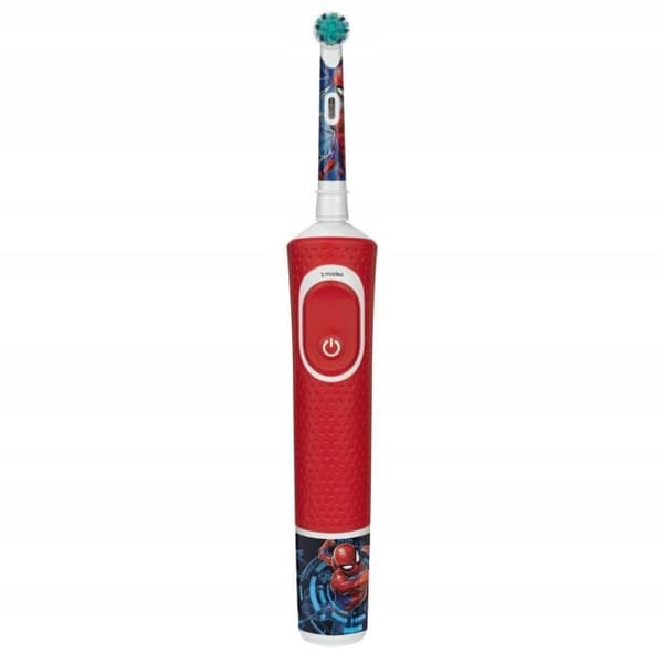 Oral-B Vitality 100 Spiderman elektrisk tandborste + 4 färgglada utbytestips