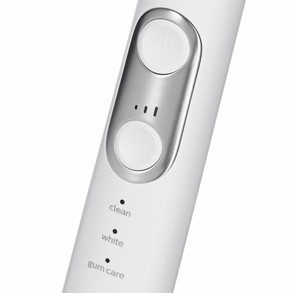 Philips Sonicare HX6877/28 eltandborste Sonic-tandborste för vuxna, silver, vit