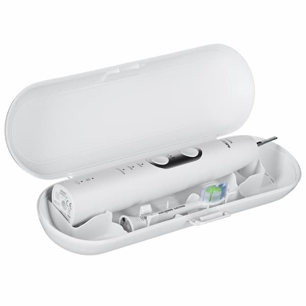 Philips Sonicare HX6877/28 eltandborste Sonic-tandborste för vuxna, silver, vit