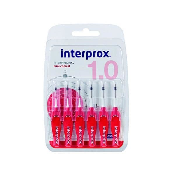 Interdentalborstar - Interprox - Mini Conical Red - 6 enheter - 2 till 4 mm - Blandat
