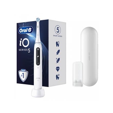 Oral-B | iO5 | Elektrisk tandbørste | Genopladeligt | For voksne | ml | Antal hoveder | Ganske hvid | Antal børstehoveder inkl