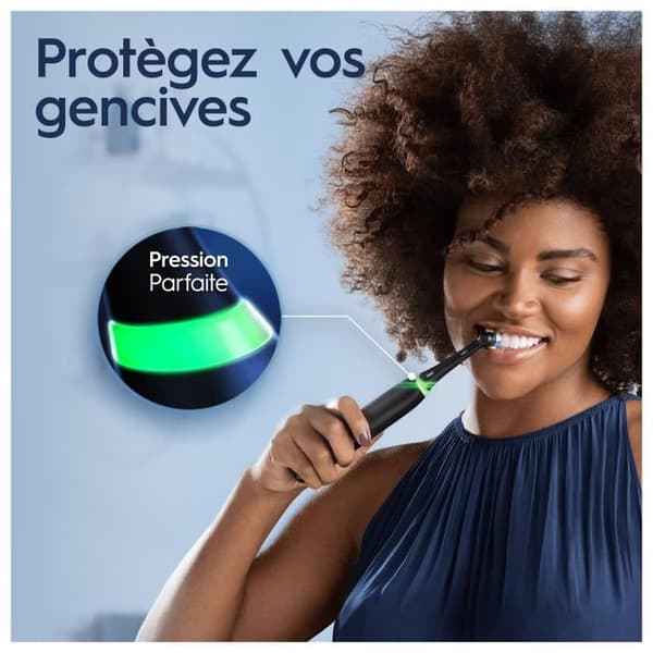 Oral-B iO 3-pack med 2, svarta och blå elektriska tandborstar, 2 borsthuvuden, 1 resväska