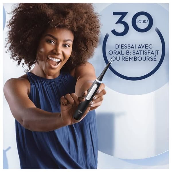 Oral-B iO 3-pack med 2, svarta och blå elektriska tandborstar, 2 borsthuvuden, 1 resväska