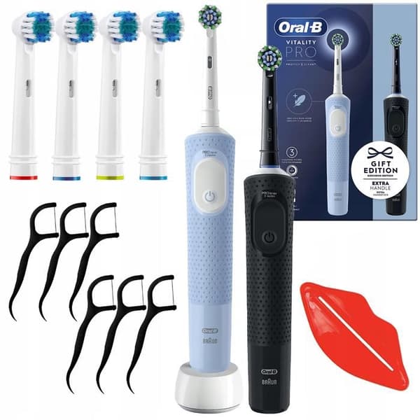 Oral-B Vitality Pro D103 Duo eltandborste tvåpack + tillbehör