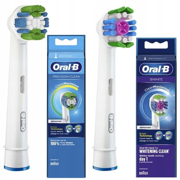 2 Original Oral-B-tips för precisionsrena och 3D-vita elektriska tandborstar