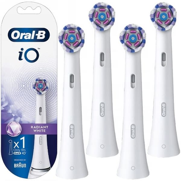 4x Oral-B I O Radiant White Original magnetisk tandborstspets