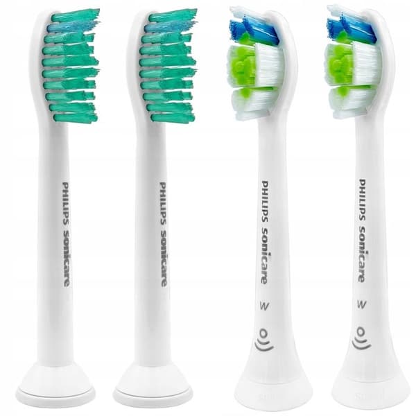 4 tandborsthuvuden Original Philips Tips för Diamond Clean och ProResults elektriska tandborstar