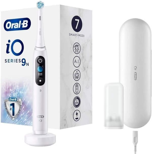 Oral-B iO Series 9N vit elektrisk tandborste
