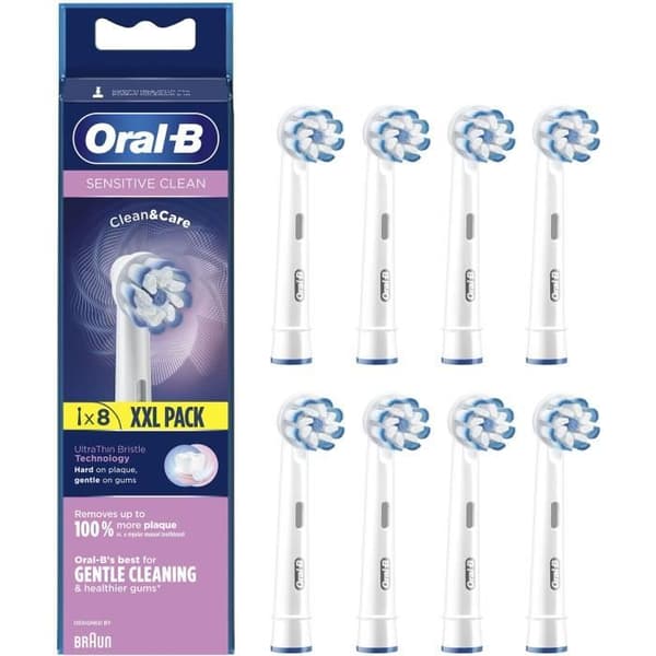 Oral-B Sensitive Clean Replacement Borsthuvud 8 enheter