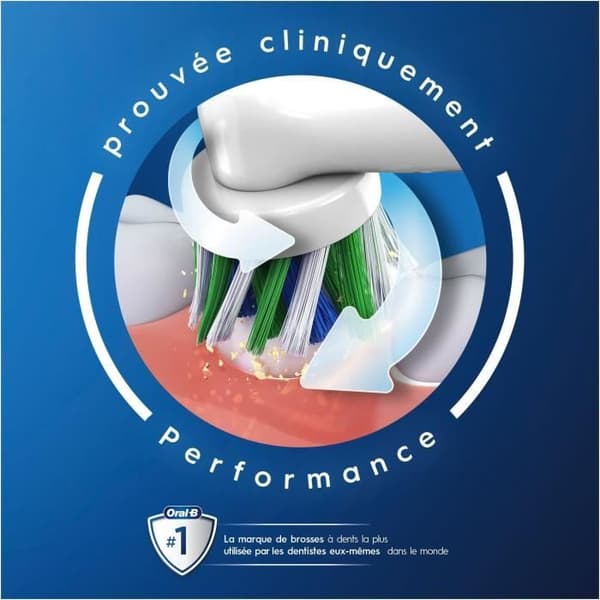 Oral-B CrossAction borsthuvud med CleanMaximiser Technology 8 enheter