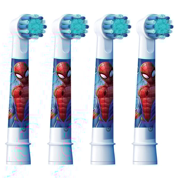 Oral-B Kids Spiderman tandborsthuvuden med extra mjuka borst - 4-pack