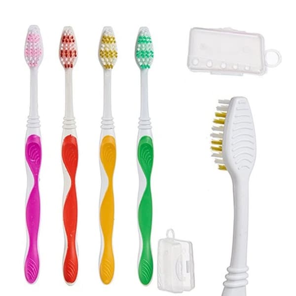 Escova de Dentes Berilo AR1410003 Gul Blå Rød Grøn (12 enheder)