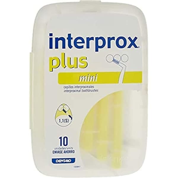 Mellemrumsbørster til tænder Interprox   1,1 mm Gul (10 enheder)
