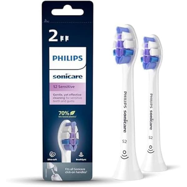Philips HX6052/10 ersättningsdelar för elektrisk tandborste - 2-pack - Flerfärgad