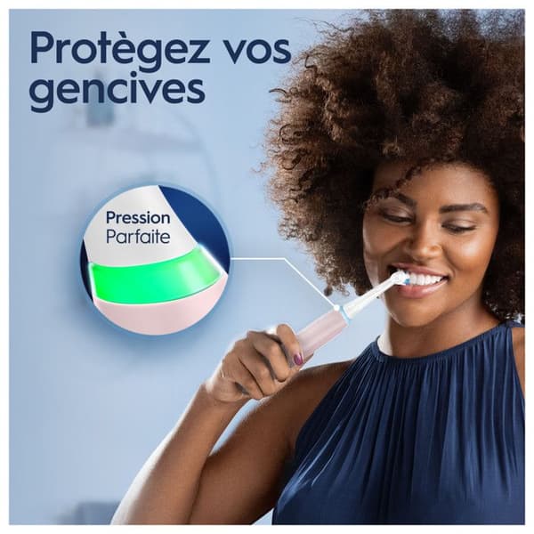 Rosa elektrisk tandborste Series 3s iO med ORAL-B laddare