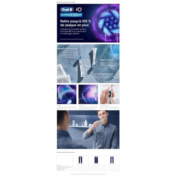 Oral-B iO Ultimate Clean Borsthuvuden, 4 x