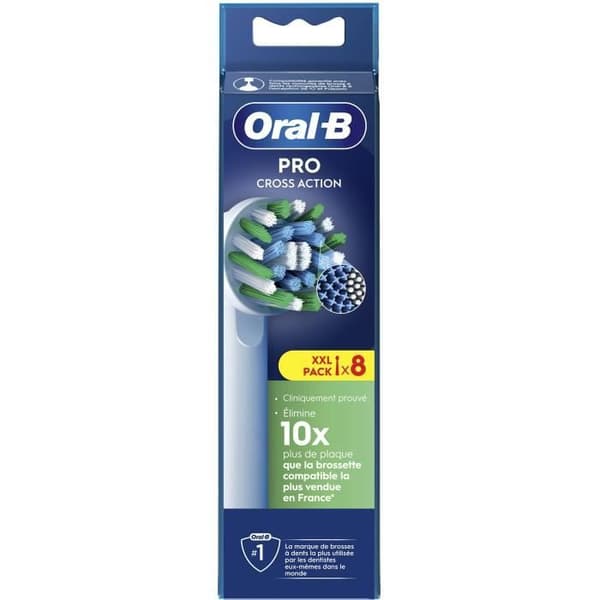 Brossettar Cross Action Pro x8 vit Oral-B 8006540895979