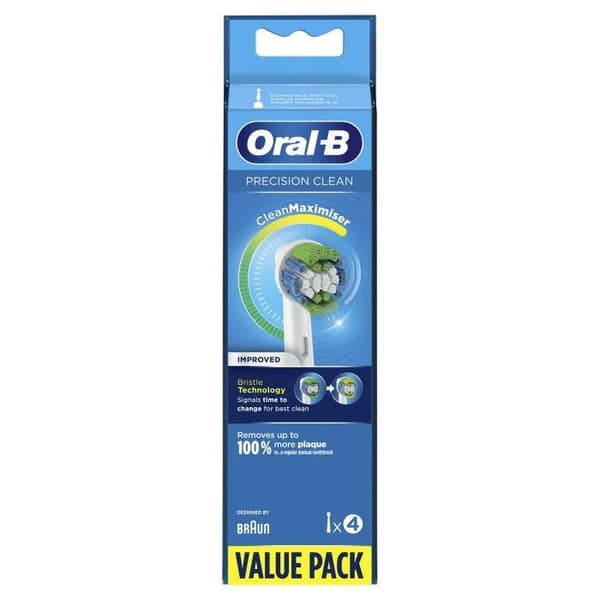 Oral-B 80338432 tandborsthuvuden 4 styck Blå, Grön, Vit
