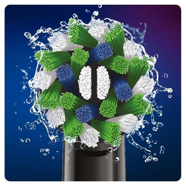 Oral-B CrossAction borsthuvud med CleanMaximiser, svart, 5