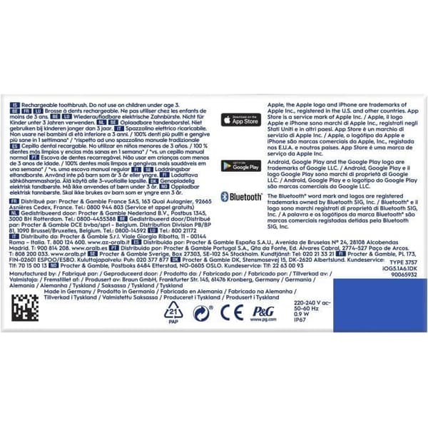 Tandborstar - ORAL-B - iO5n Quite - Vit + Resväska - Elektrisk