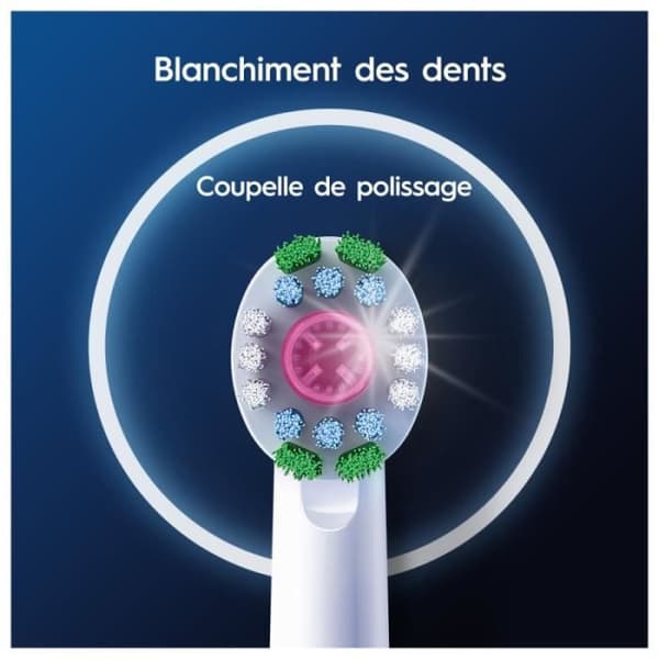 Oral-B Pro 3D White - Tandborsthuvuden - 3 enheter