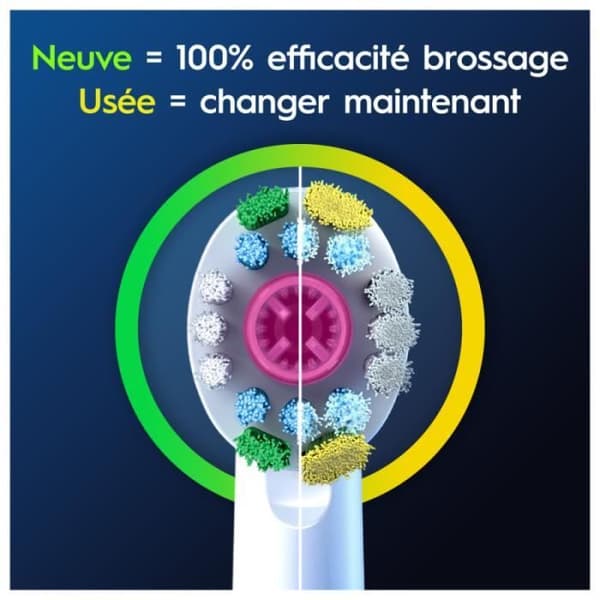 Oral-B Pro 3D White - Tandborsthuvuden - 3 enheter