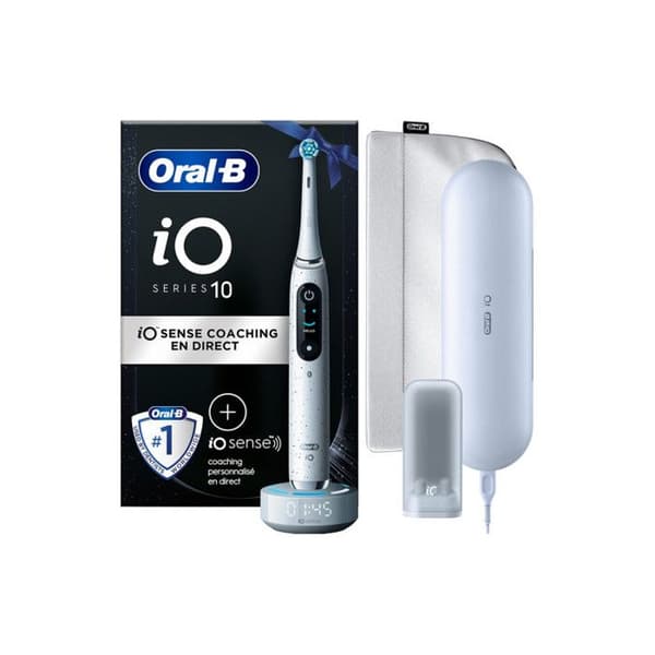 Elertisk tandborste - Oral B - IO 10 - Bluetooth-ansluten - Inkluderade tillbehör - Snabbladdning 3h