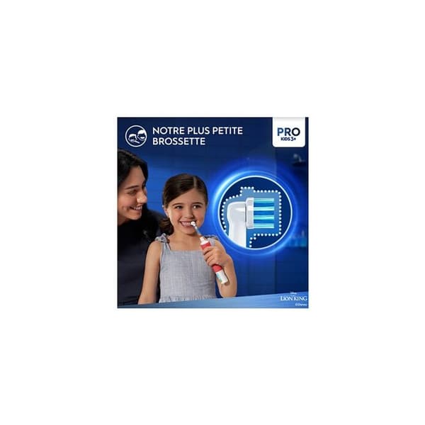 Elektrisk tandborste - Oral-B - Vitality Pro 103 - Lejonkungen - 2 lägen - Uppladdningsbar - Barn