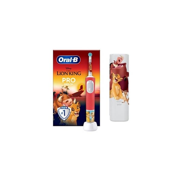Elektrisk tandborste - Oral-B - Vitality Pro 103 - Lejonkungen - 2 lägen - Uppladdningsbar - Barn