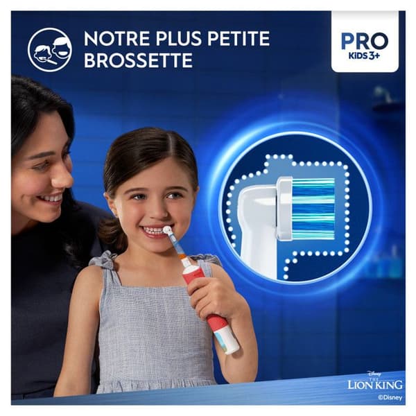 Elaborerborste - Oral-B - Vitality Pro 103 - Lejonkungen - 2 lägen - För barn från 3 år och uppåt