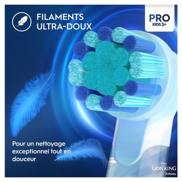 Elaborerborste - Oral-B - Vitality Pro 103 - Lejonkungen - 2 lägen - För barn från 3 år och uppåt