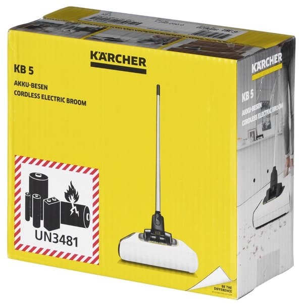 Kärcher KB 5 Elkvast Batteri Torr Påslös 0,37 L Svart, Vit