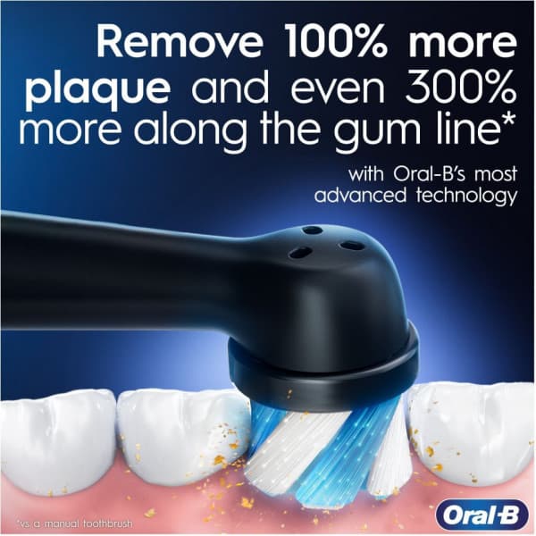 Oral-B iO Series 9 elektriska tandborstar, svart & rosé