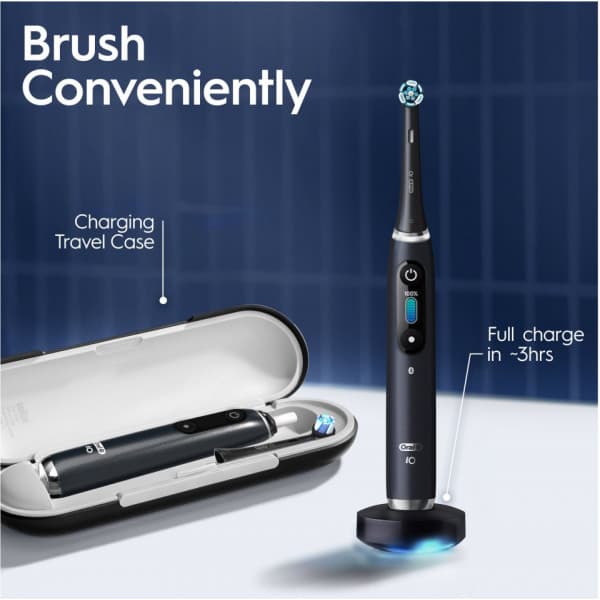 Oral-B iO Series 9 elektriska tandborstar, svart & rosé