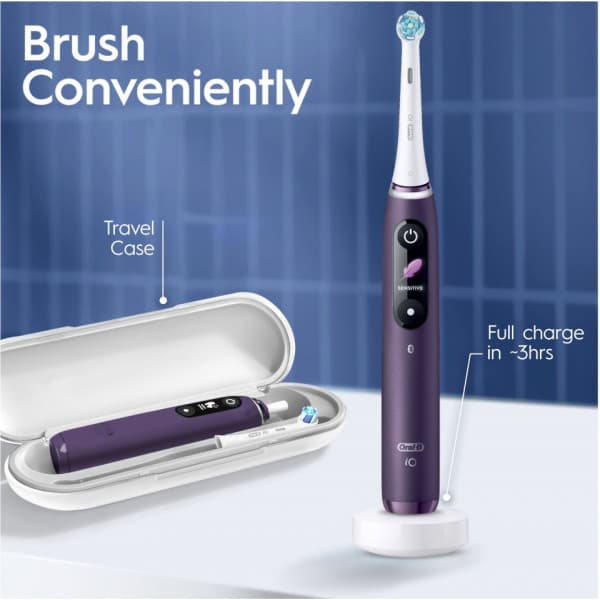 Oral-B iO Series 8s elektrisk tandbørste, lilla