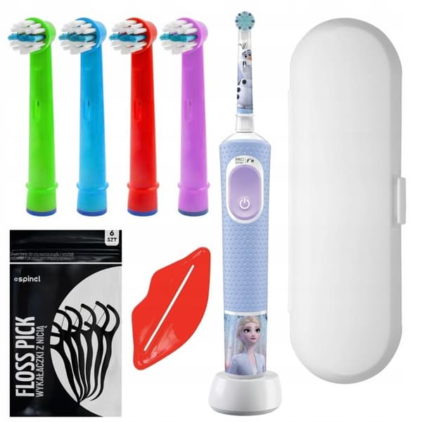 Oral-B Vitality Pro 103 Jelly elektrisk tandborste + 4x utbytestips + vitt fodral
