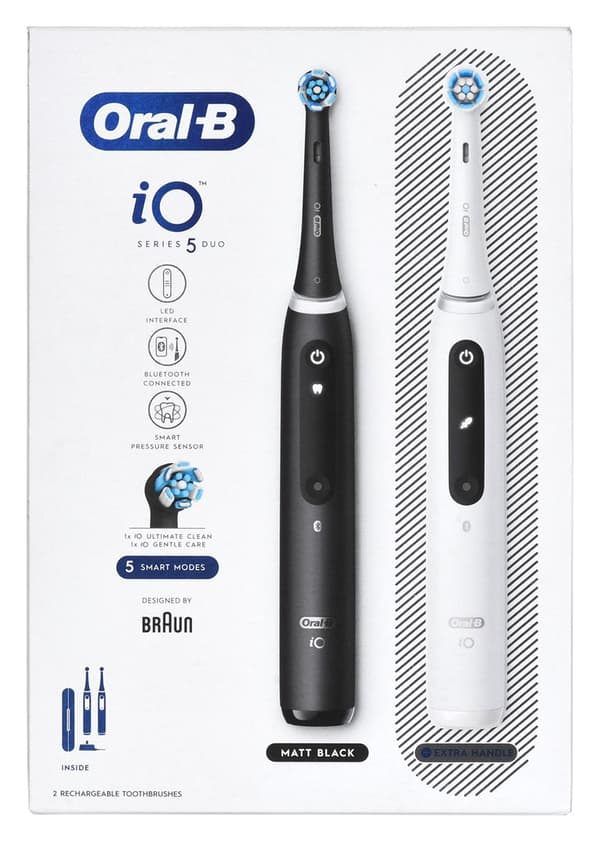 Braun Szczoteczka elek.Oral-B iO5 Duo Matt Sort/Ganske hvid
