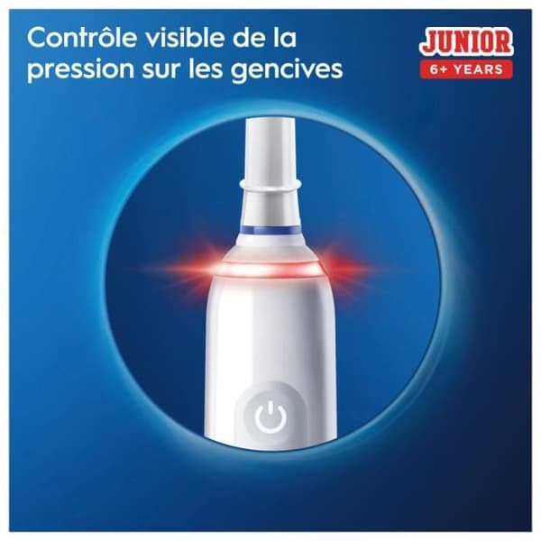Oral-B Junior Minnie eltandborste - Gummitryckskontroll - 2 borstningslägen