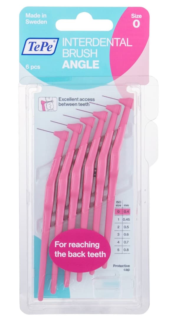 TePe Angle interdental brushes 0.4mm 6 pcs