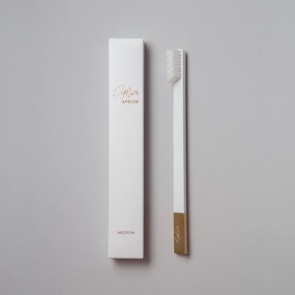 Apriori® Slim Medium Tandborste White Gold