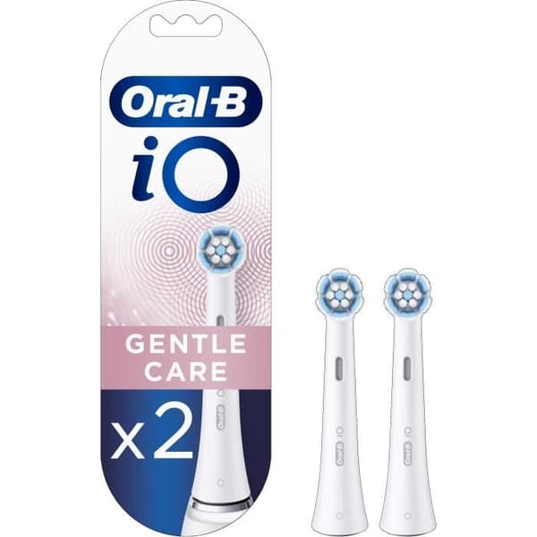Oral-B iO Gentle Care borsthuvuden för känsliga områden och tandkött - 2-pack