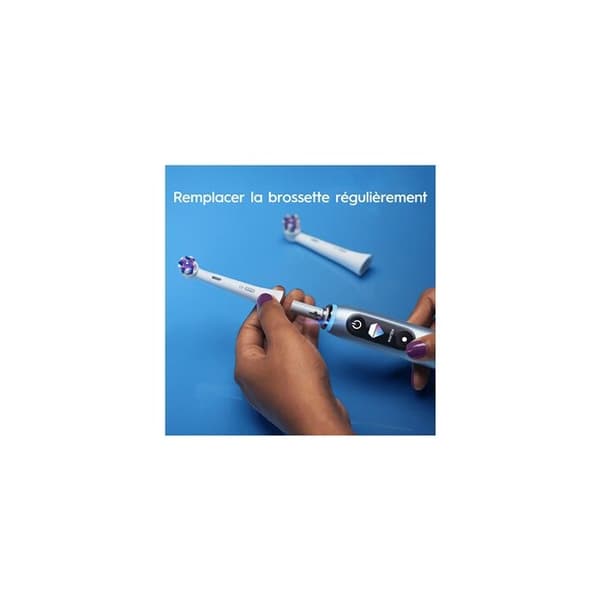 Tandborste - Oral-B - iO Radiant White - 2 stycken - Vit - Byten varje 3 månader