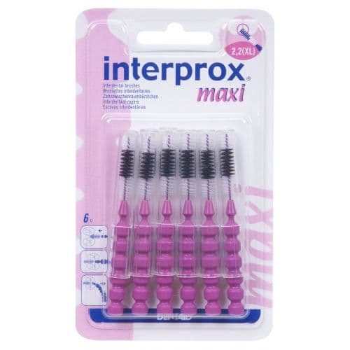Interdentalborstar - Dentaid - Interprox Maxi - Lila - 6 enheter - Tandhygien