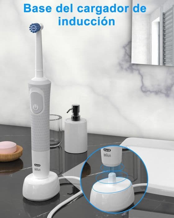 Ersättningsladdare för elektrisk tandborste Modell 3757 Kompatibel Braun Oral B Pro 1000/4000