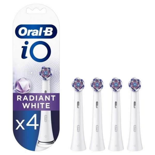 Tandbørstehoved Oral-B iO Hvid Sort 4 enheder
